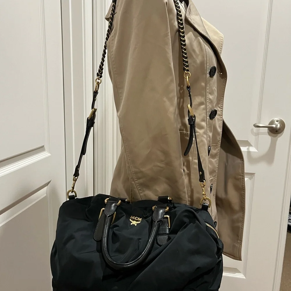 MCM 2WAY BLACK POLYESTER BAG - Picture 16 of 16